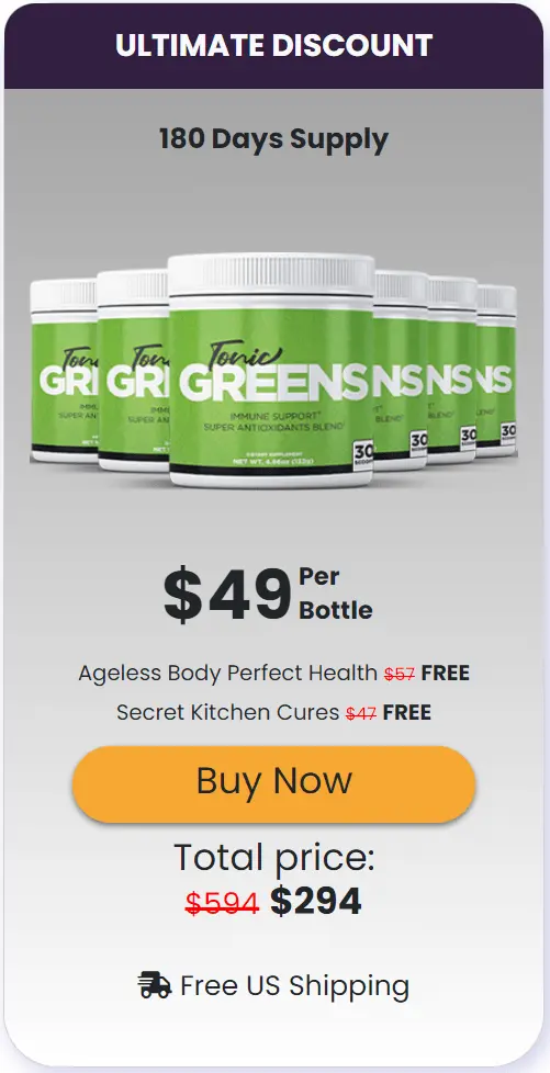 Tonic Greens buy 6 bottles